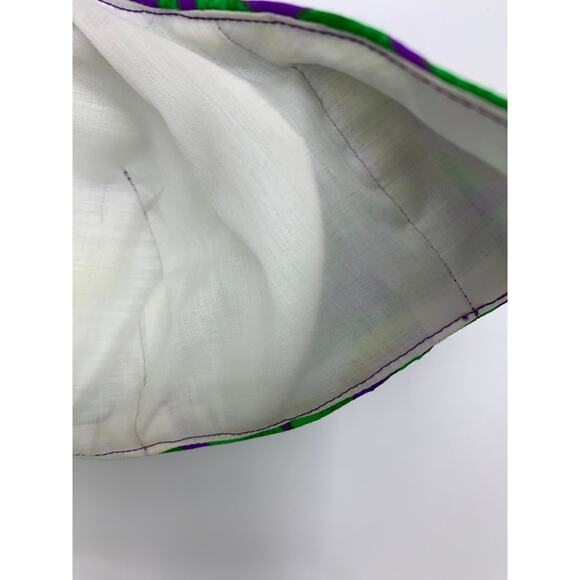 VTG Calypso 4 Pc Play Set Sz S Skirt Tie Top + Bikini Purple Green Floral Print - Picture 13 of 14